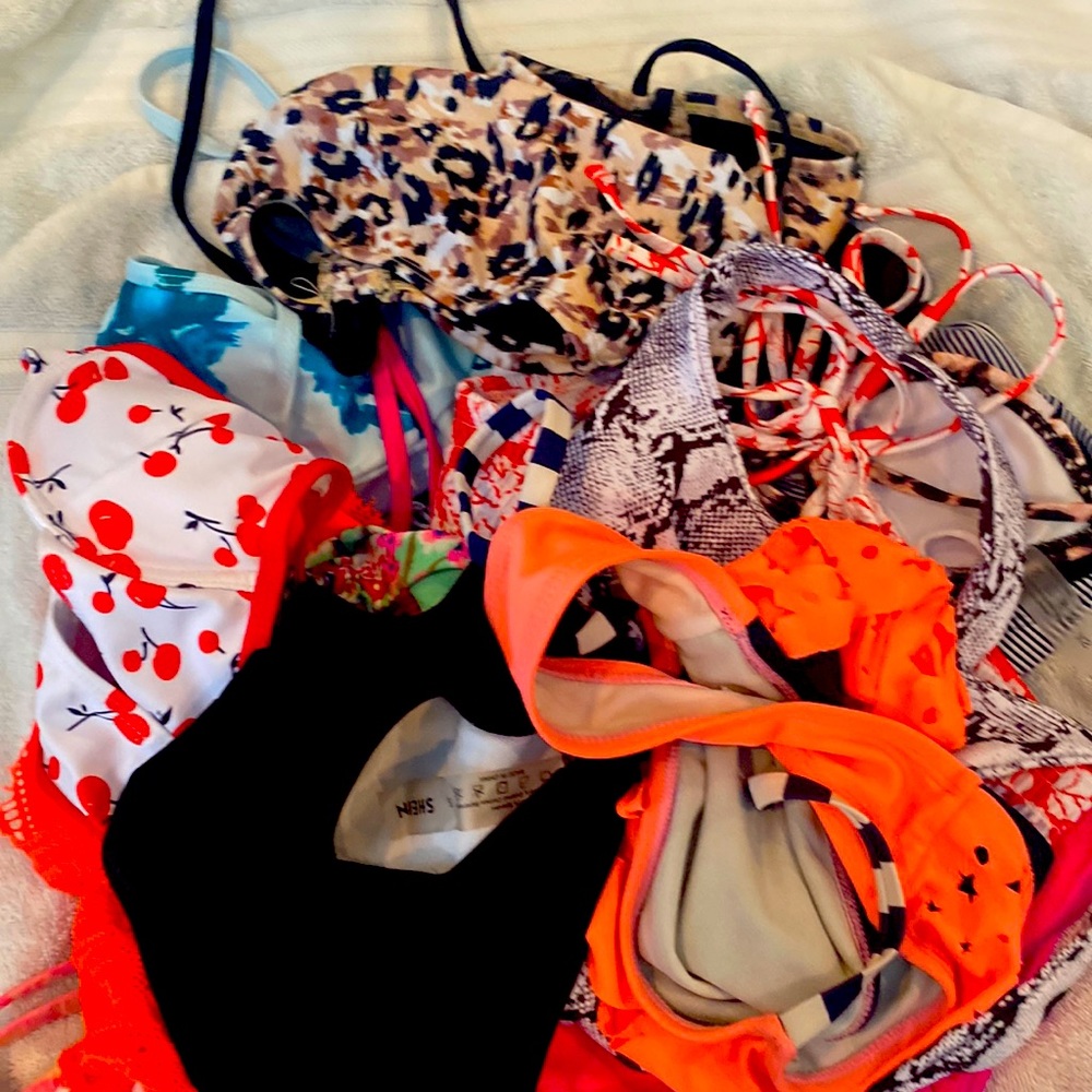 Huge mixed lot of  bikini pieces